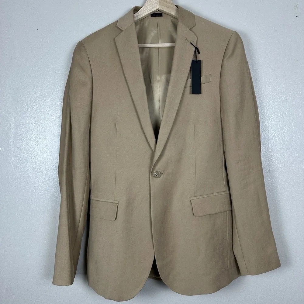 J Ferrar Men's 36R Slim Fit Blazer Brown Wedding Formal Party Holiday NEW‎